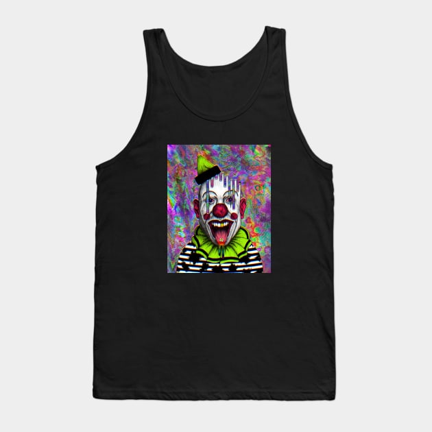 CLOWN ON ACID Tank Top by OLIVER HASSELL